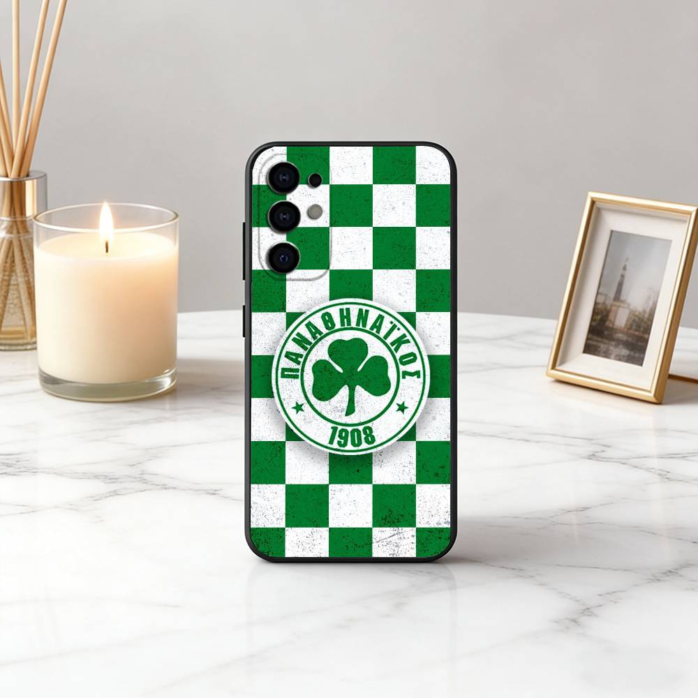 ART P-Panathinaikos A-Athens PA Phone Case For Samsung S25,S24,S21,S22,S23,S30,Ultra,S20,Plus,Fe,Lite,Note,10,Black Cover