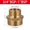 Латунный трубный шестигранный ниппельный фитинг 1/8" 1/4" 3/8" 1/2" 3/4" 1" BSP наружная резьба быстроразъемный адаптер соединитель для воды нефти газа