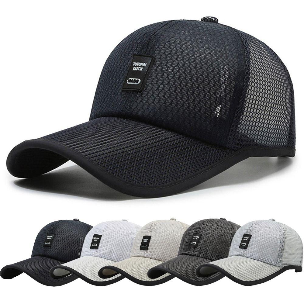 Full Mesh Sunscreen Hats Quick Dry Golf Dad Hat Fashion Snapback Caps Men Women