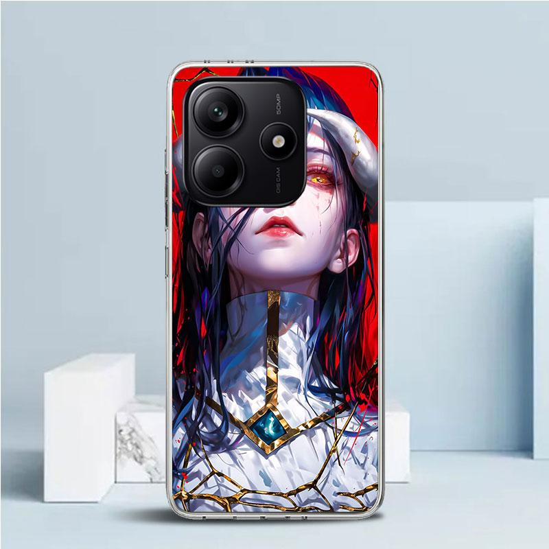 Чехол для телефона Albedo Overlord Аниме для Xiaomi Redmi Note 15 14 14S 13 12S 12 Pro Plus 11S 11 11T 11E 10S 10 + Мягкая задняя крышка из ТПУ