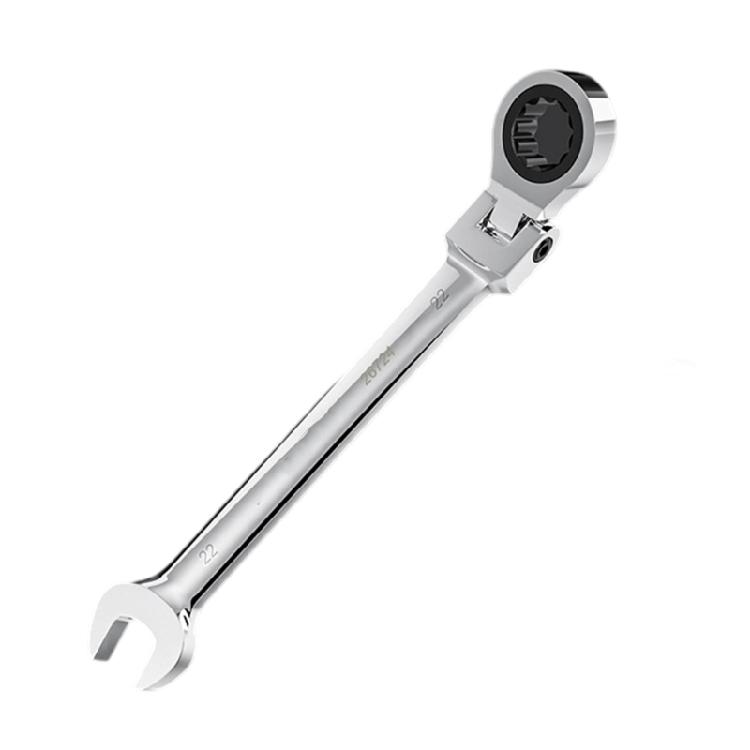 180 Degree Rotation Head Ratchets Spanner Double Head Design High Accurate Jaw Mirror Polish Alloy Steel Tool