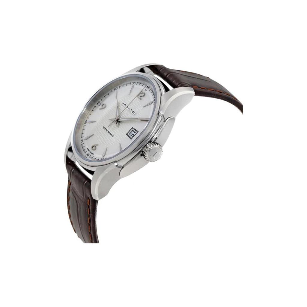 Hamilton Jazzmaster Автоматический Механический Механизм Водонепроницаемые Часы с Отображением Даты Мужские часы Белая Сталь Черный H32515555