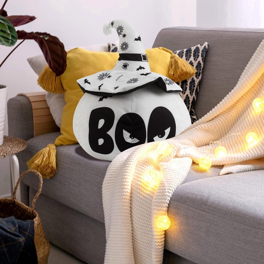 Подушка на Хэллоуин Милая плюшевая игрушка на Хэллоуин Украшение для семейной вечеринки Плюшевая игрушка-подушка Подушка для украшения вечеринки на Хэллоуин
