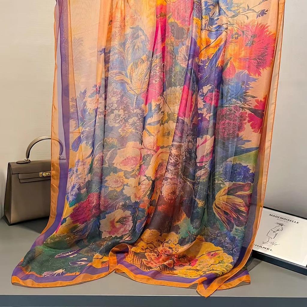 Scarf for Women New Spring and Autumn Big Scarf Fashionable and Versatile Warm Scarf Fashionable Sunscreen Shawl for Mother