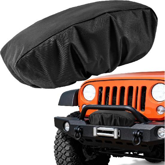 900D Winch Cover, Waterproof Cover for 8500-12500 lbs Electric Winches | 22x 10.5 x 8.1 Inch & Dustproof Protection, Heavy Duty Oxford Fabric Fits