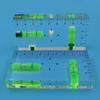 Ultra-transparent Mini Spirit Level Bubble Ruler Inclinometer Measuring Instruments Two Direction Magnetic Available 1PCS