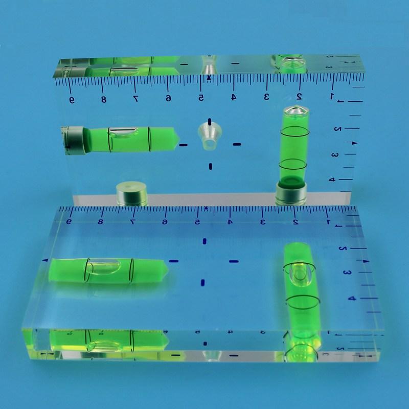 Ultra-transparent Mini Spirit Level Bubble Ruler Inclinometer Measuring Instruments Two Direction Magnetic Available 1PCS