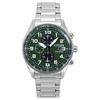 Eco-Drive Chronograph Stainless Steel Green Dial CA0770-72X 100M Men's Watch