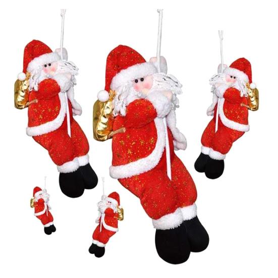 Дед Мороз, лазающий по веревке, Рождественское украшение, Плюшевая кукла, Лазающий по рождественской елке старик, Подвеска для подвешивания, Декор для камина
