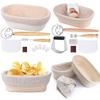 Baking Tools Full Set Dough Fermentation Bread Proofing Basket with Linen Insert Professional Home Baker Sourdough Rattan Basket