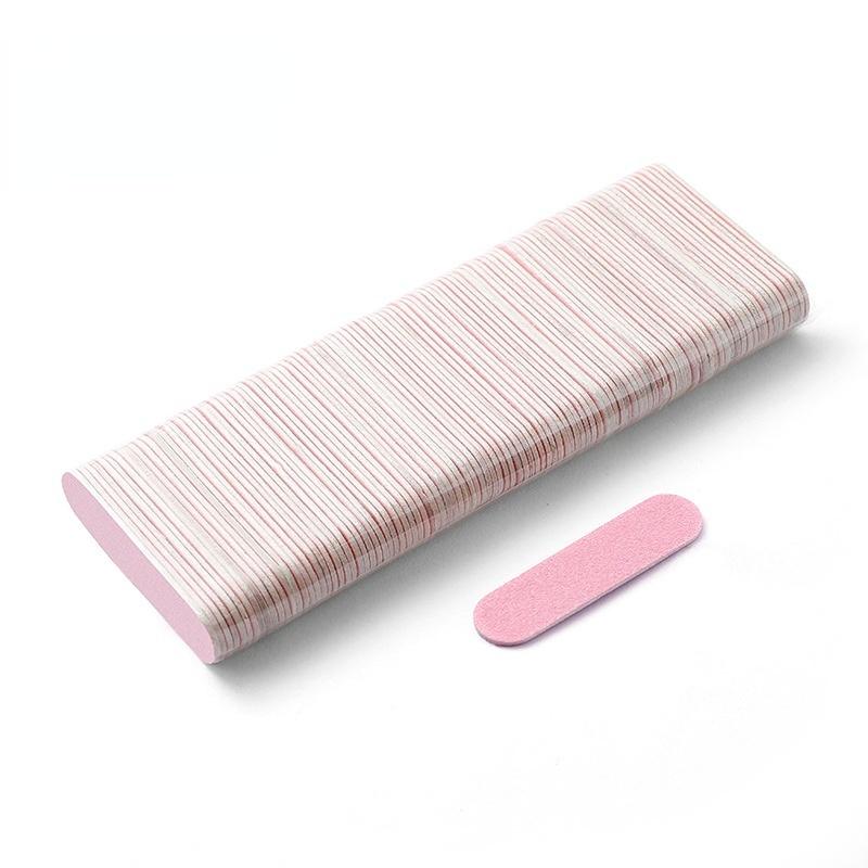 100 шт./лот, двусторонняя шлифовка лака для ногтей, одноразовые мини-деревянные буферные полоски для ногтей, шлифовка, полировка, инструменты для ухода за маникюром