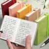 A7 Colorful Leather-Bound Notebook with Skin Feeling Strap, Portable Pouch Notebook for Quick Notes and Handwriting Memo