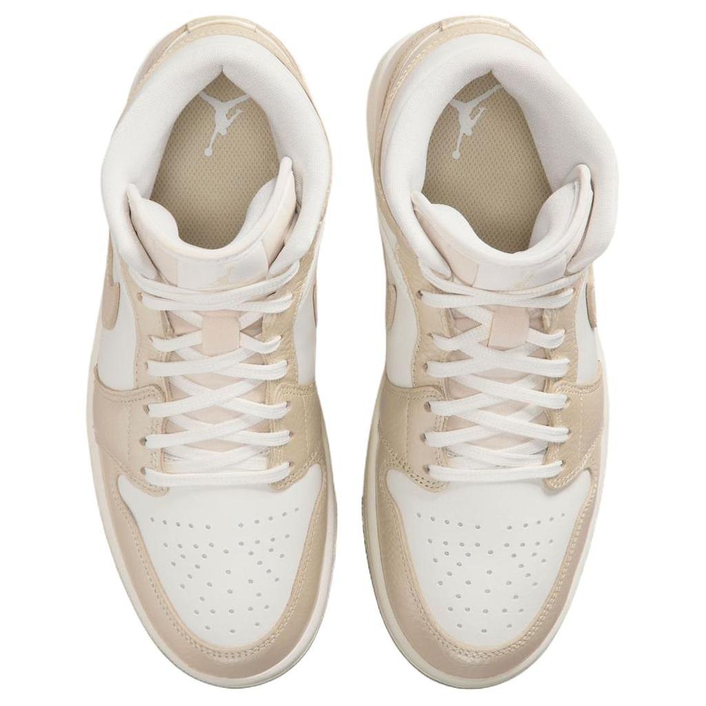 Кроссовки Air Jordan 1 Mid Hoops Gold Pack Женские Sail Pale-Ivory Team-Gold HV5159-100