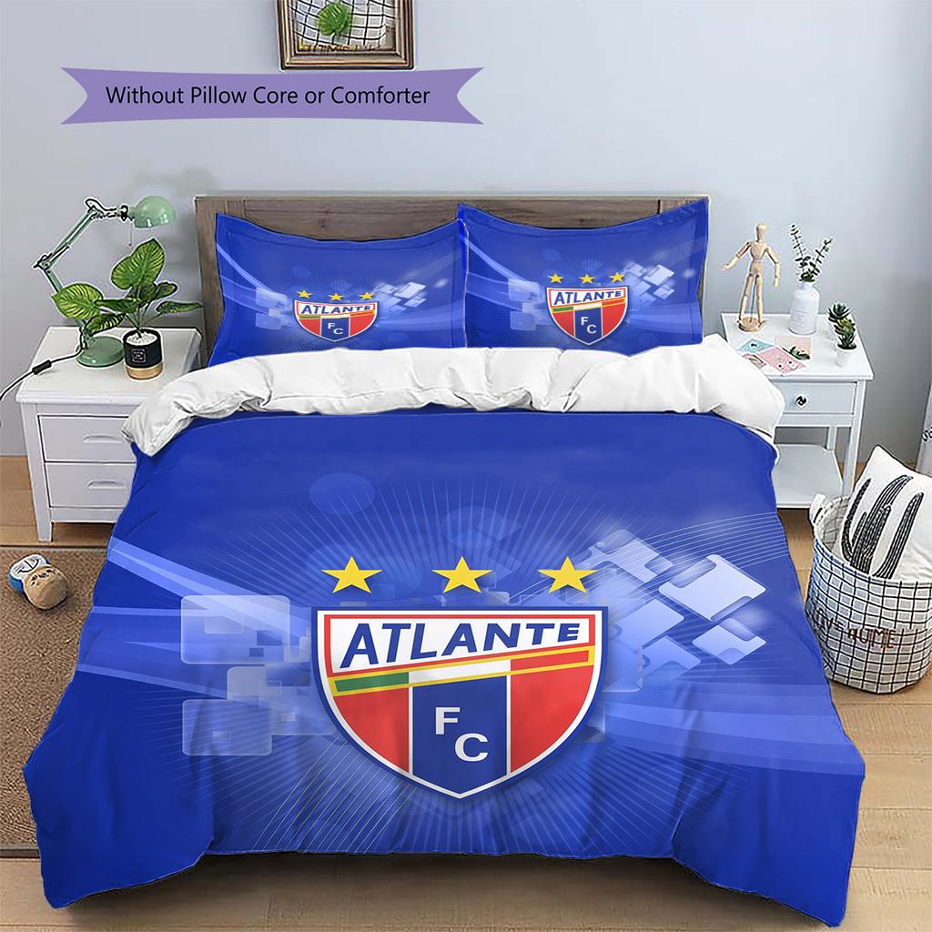 Club Atlético Atlante Pattern Bedding Quilt Set Home Decoration Gift (1 * duvet cover + 2 * pillowcase without core)