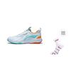 Кроссовки для бадминтона Li Ning Ace Унисекс Низкие Белый/Зеленый/Оранжевый AYTT001-2