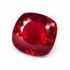 Natural Red Ruby Loose Gemstone Burmese 19 ct Square Cushion Cut for Jewelry Making and Crafts