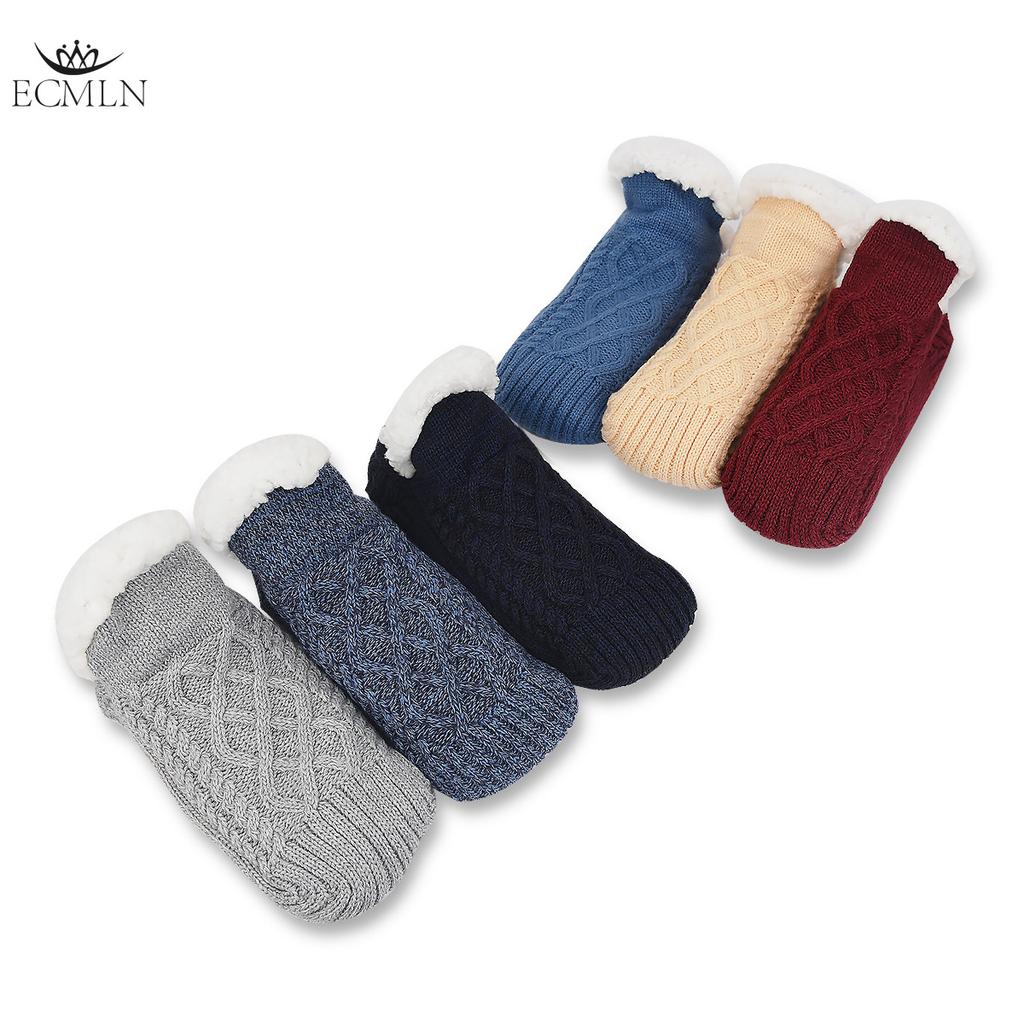 Unisex Fluffy Fuzzy Warm Slipper Socks for Men Women Thick Fleece Lined Non-Slip Socks Indoor Floor