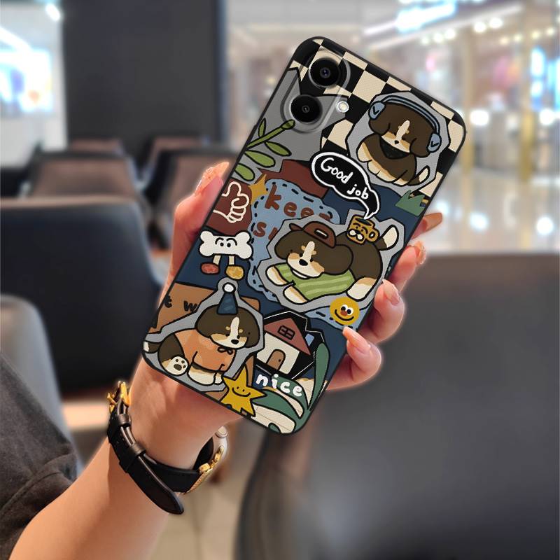 Грязеотталкивающий Водонепроницаемый Чехол для Телефона Для Samsung Galaxy A06/SM-A065F/M Животные Ударопрочный Противоударный Модный Дизайн Милый