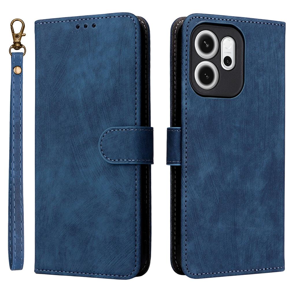 For Oppo Reno14 F 5G Case Wallet RFID Blocking PU Leather Phone Cover Stand with Strap