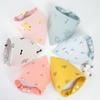Baby Bibs Cartoon Cotton Triangle Child Baberos Bandana Babador Dribble Bibs Newborn Slabber Absorbent Cloth Eating Accessory