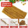 100Pcs Multicolored Craft Pipe Cleaners Fuzzy Sticks Pipe Cleaners Bulk  Home Decorations