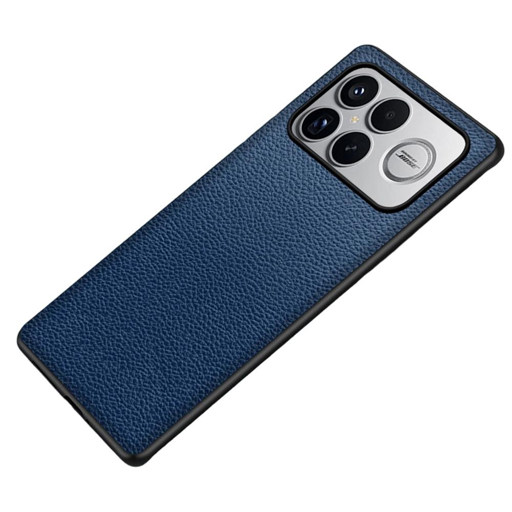 Чехол для телефона Xiaomi Poco F8 Pro / Redmi K90 5G, текстура личи, покрытие из ПУ-кожи, ПК + ТПУ, защитная задняя крышка