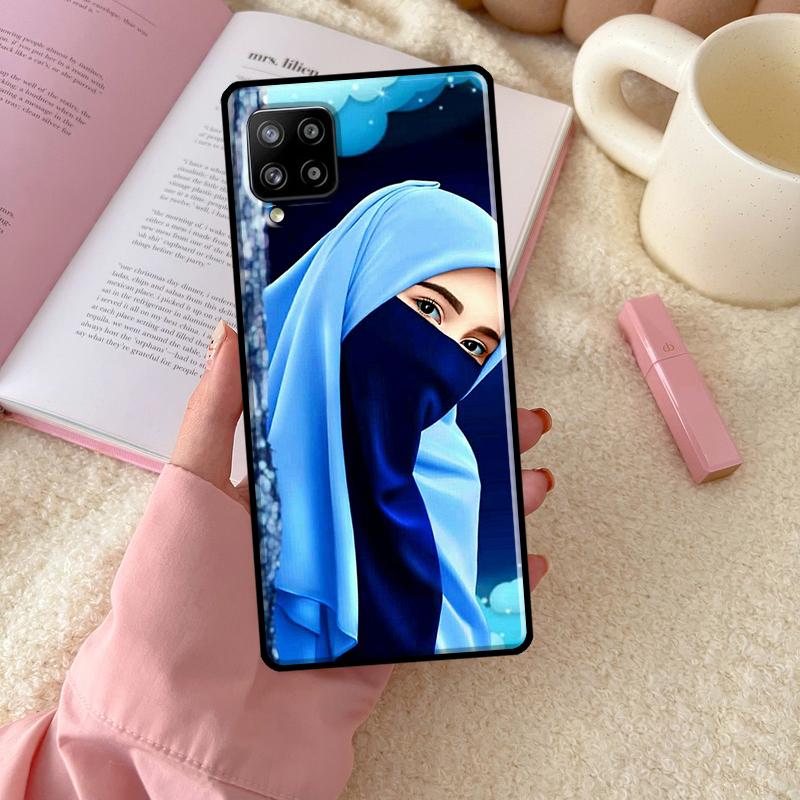 Мусульманский Исламский Хиджаб Девочка Для Samsung Galaxy A55 A35 A15 A32 A12 A22 A52 A54 A34 A14 A56 A36 A26 A16 A13 A53 A06 Чехол