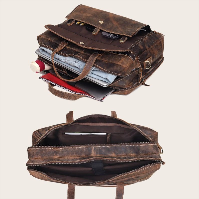 Personalized Handmade Leather Handbag Briefcase Messenger Bag Men Leather Shoulder Bag School Laptop Bag Best Travel Bag Satchel Bag GIFT