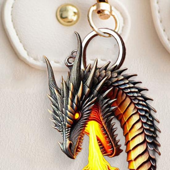 Акриловый брелок-подвеска в форме 3D дракона для детей и взрослых, сумка, чемодан, телефон, многофункциональное подвесное украшение