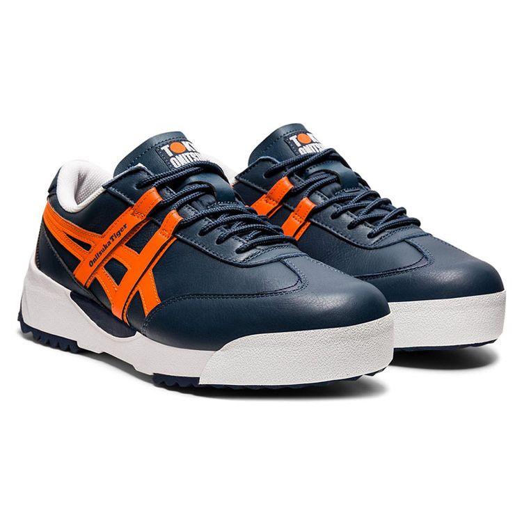 ONITSUKA TIGER Делегация EX Синтетическая кожа Нескользящие Износостойкие Увеличивающие рост Низкие Кроссовки Унисекс Темно-синий 1183A559-400