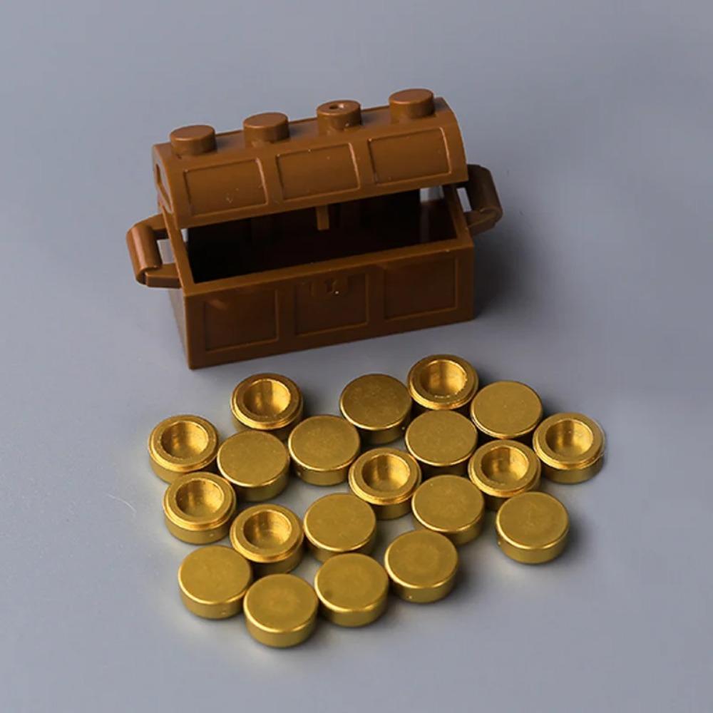MOC Precious Deposits Building Blocks Treasure Pirate Map Gold Ore Silver Brick Box Diamond Bricks Toys Gift