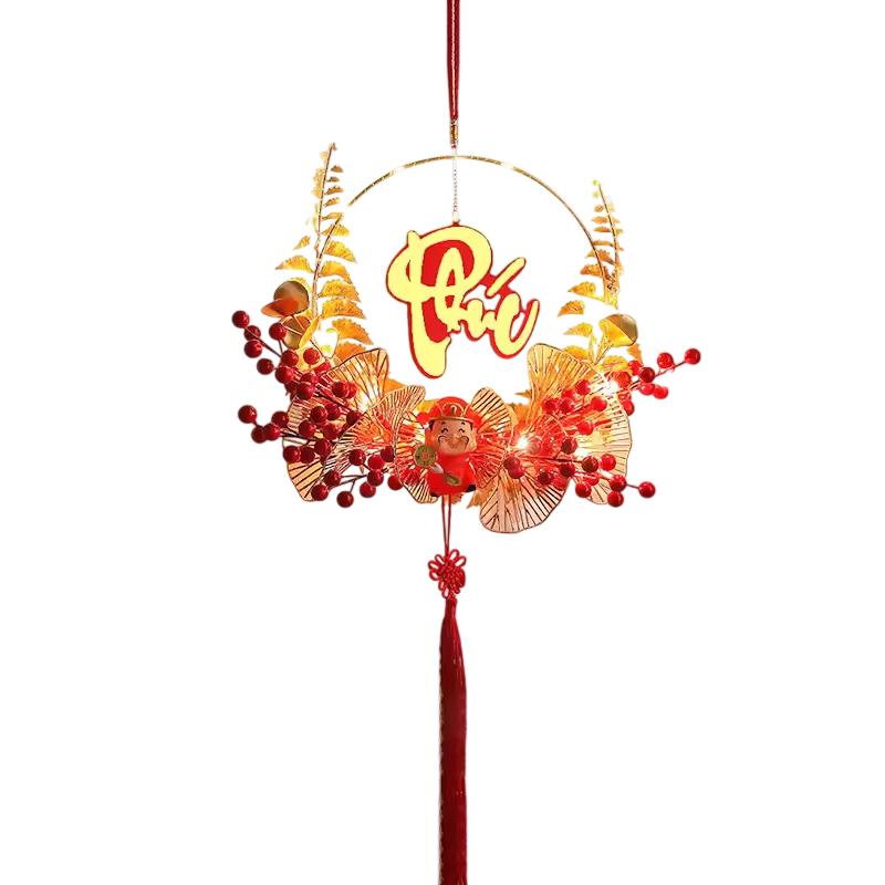 1Pc Vietnamese Spring Festival Decorations Paper Flowers Hanging Ornament 2026 New Year Home Decoraitons Room Wall Decor