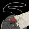 Titanium Steel Guitar Pick Pendant Necklace Punk Electric Guitar Sweater Chain Unisex