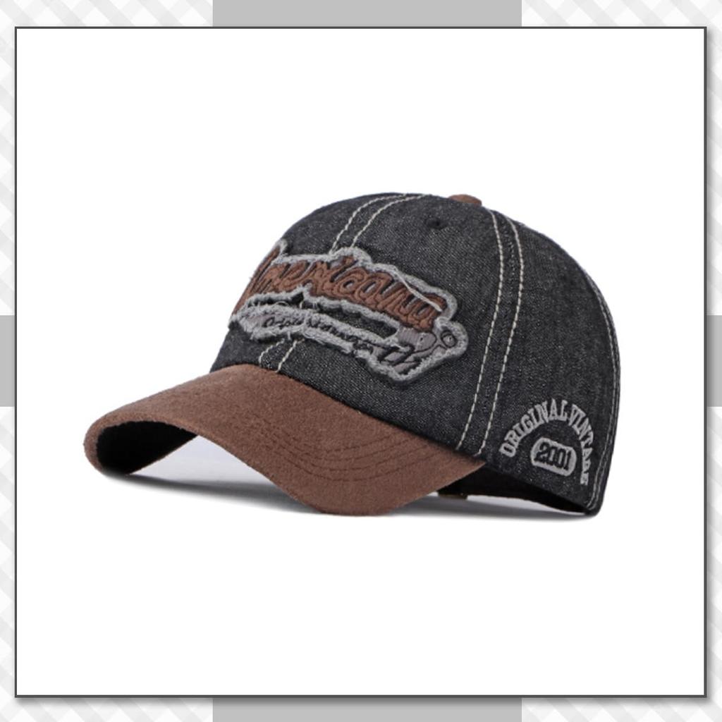 Хромированный журавль, античный деним, бейсболка с 3D регулировкой и защитой от УФ-лучей CB414, мужской логотип, ремешок, защита, синий,