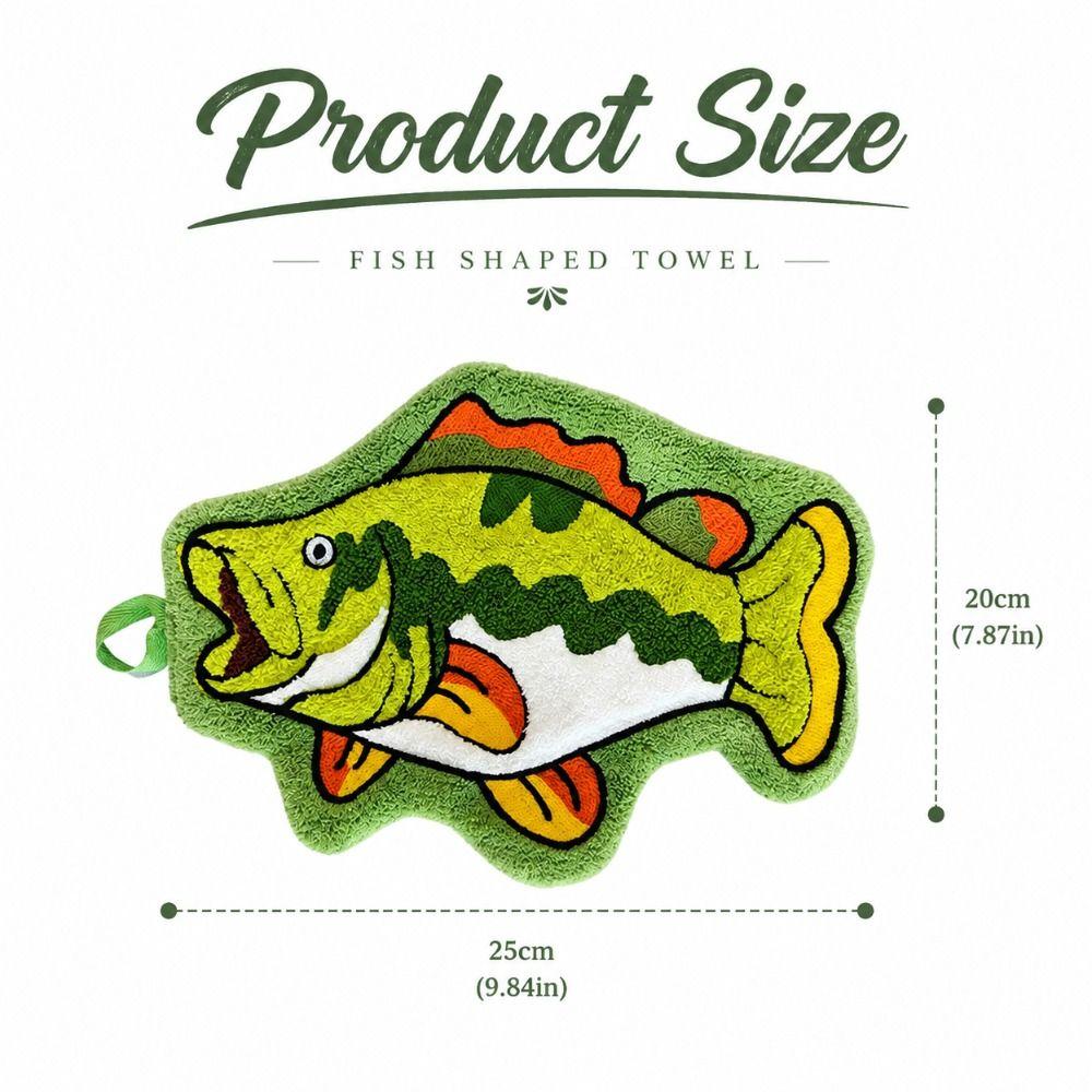 Quick Dry Fishing Hand Towel Absorbent Kitchen Hand Towel Lure Fishing Wipe Cloth Multifunctional