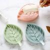 1PC Multi-functional Soap Container Portable Bathroom Accessories Leaf Shape Soap Dish Soap