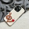 Любовный Зайчик для Apple 17promax Мультяшный Милый для IPhone16pro Линза Полностью Закрывающий 15 Новый Стиль