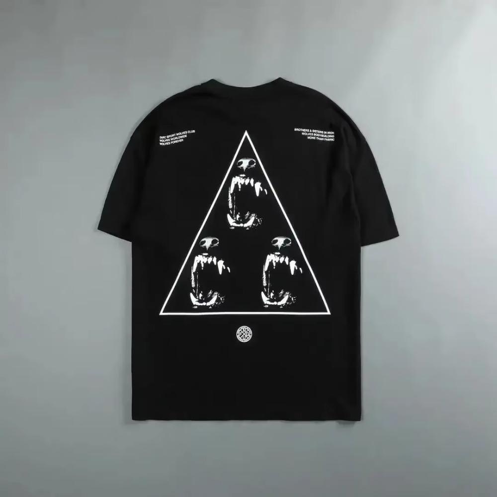 Darc Sport Wolves Gym T Shirts Oversized Workout Fitness Darcsport Men's Clothing Graphic DTG Print Darcs Sport Wolf T-shirts