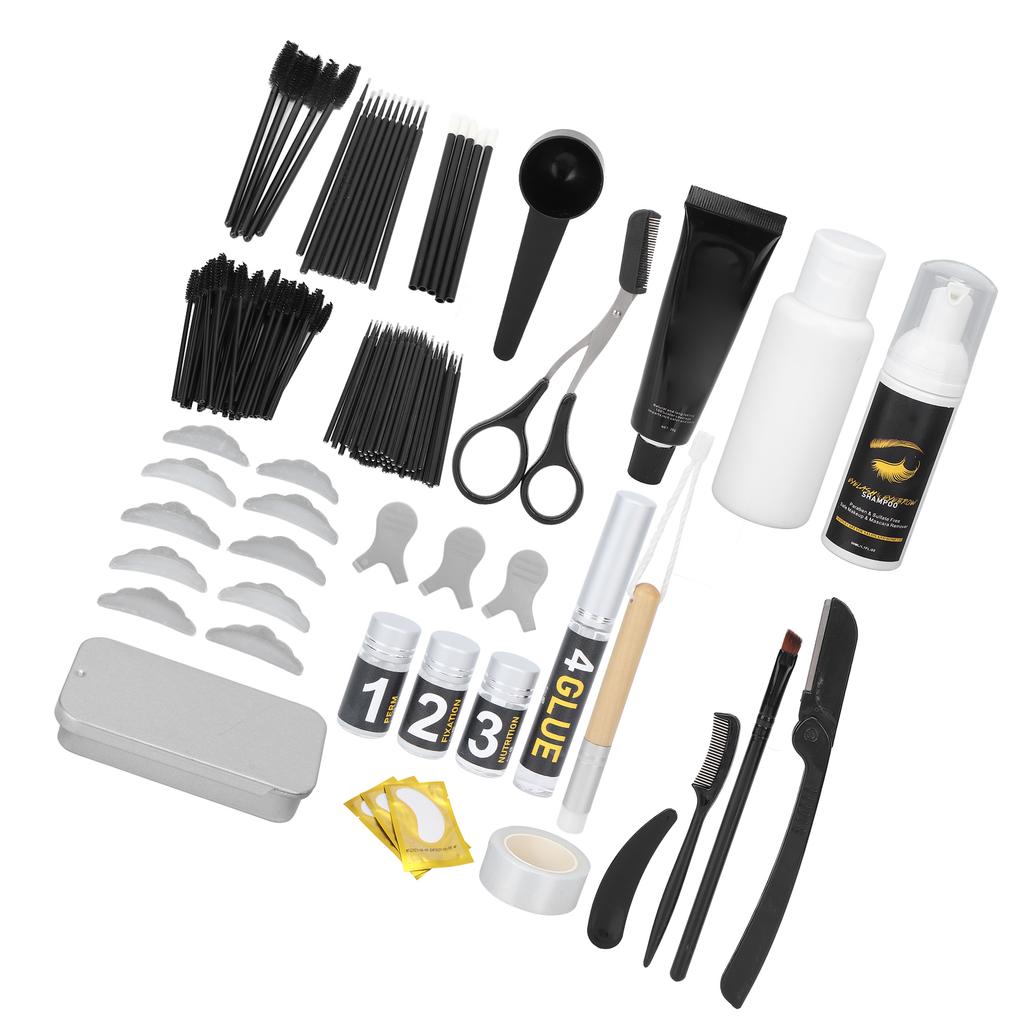 3 в 1 Водостойкая краска для бровей Набор для завивки ресниц Набор полуперманентных керлинговых ресниц