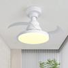 Портативный подвесной вентилятор со светодиодной подсветкой, 3 скорости, вентилятор с невидимыми лопастями, электрический бесшумный потолочный вентилятор для столовой, спальни, гостиной