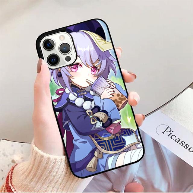 Чехол для телефона Genshin Impact Qiqi для iPhone 17 Air 16 15 14 13 12 Pro Max Plus Max Чехол-оболочка coque
