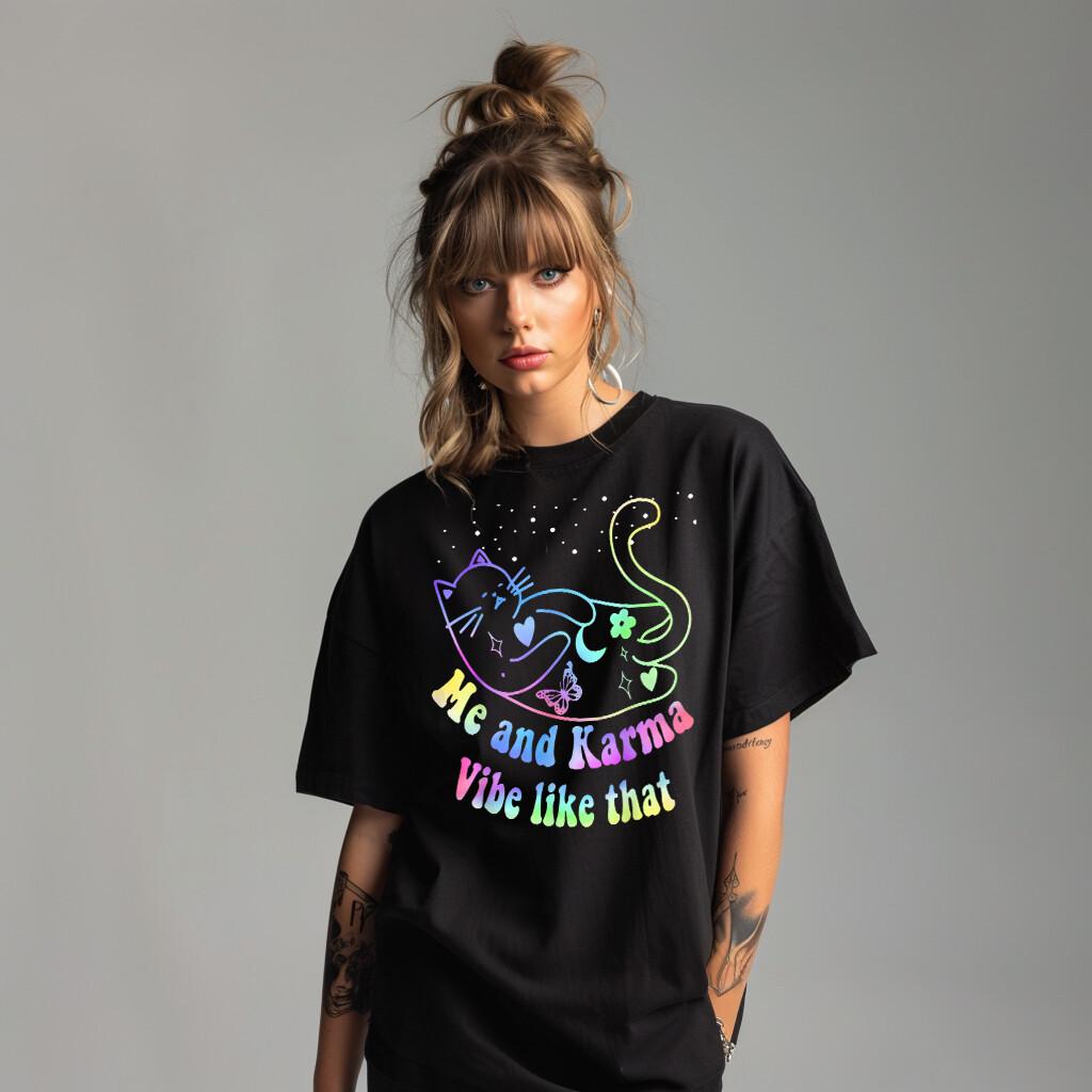 Футболка Taylor Eras Tour с принтом Me and Karma Cat Vibe Мужские Женские Футболки Топ Унисекс Женская Оверсайз Рубашка Топ