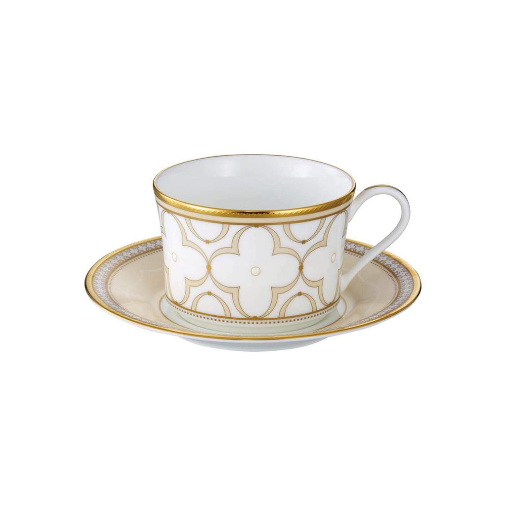 Noritake Cup Saucer 245cc Trefolio Gold 1 Customer Gold Bone China & (Coffee Tea) Approx. T93686/4945