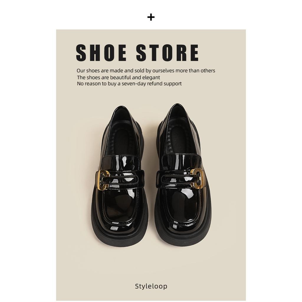 Nianfeng Student Fashion Trend Small Leather Shoes Casual Women's Shoes