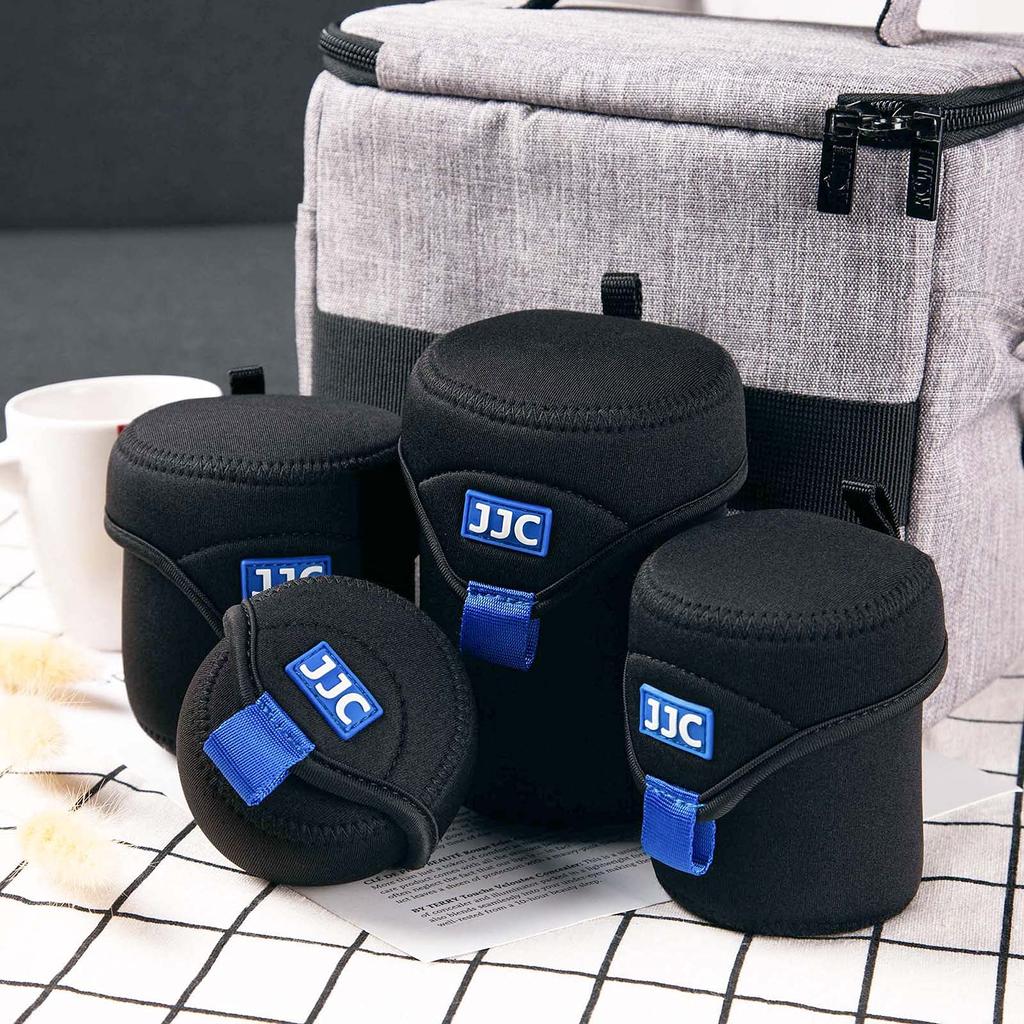 JJC Mirrorless Camera Lens Bag for Canon RF 16mm 35mm IS STM FE 50mm Nikkor Z and Other Mirrorless Camera Lenses X 78 X 78mm In Neoprene with