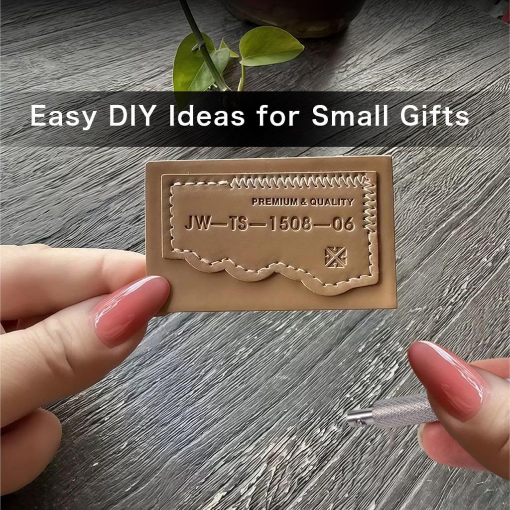 Winova Leather Craft Stamping 36 Stamps with Alphabet and Number Punch in Gothic for Handmade Leather Set Font, 6.5mm, Goods.