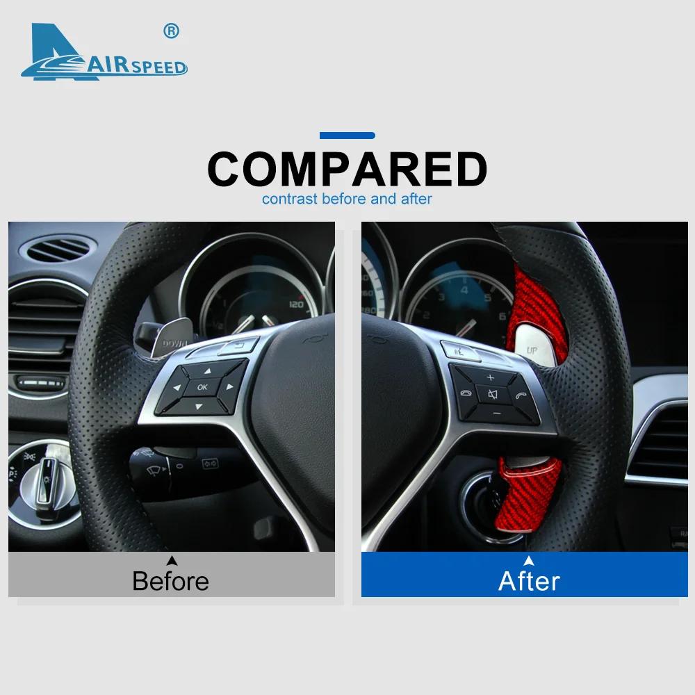 Real Carbon Fiber Steering Wheel Paddle Cover for Mercedes Benz AMG A45 C63 C43 E63 S63 G63 GLA CLS63 GLS63 CLA45