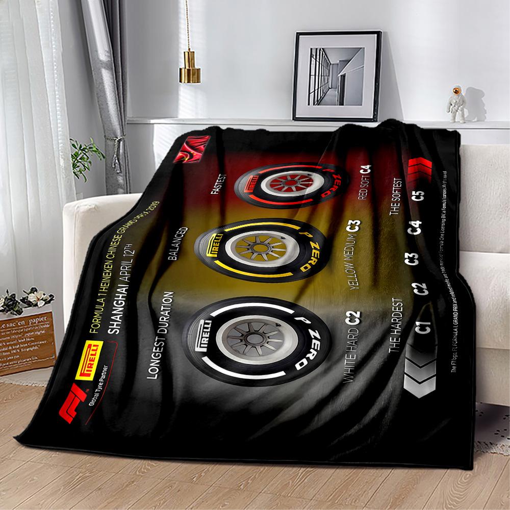 F1 Driver Number Chart Blanket Durable Comfort Great for Bedding Office Office Chair for All Seasons Warmthful Decor