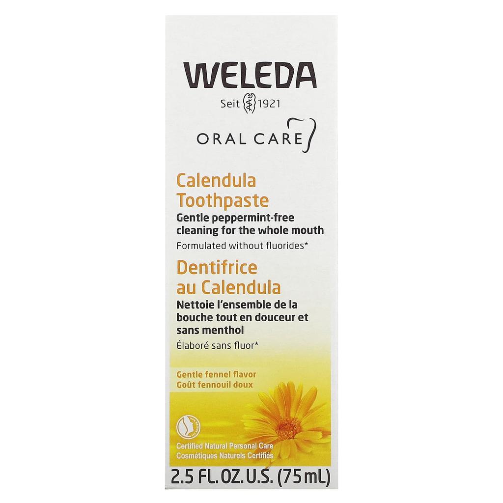 Weleda Уход за полостью рта, зубная паста с календулой и фенхелем, 2,5 жидких унции (75 мл)