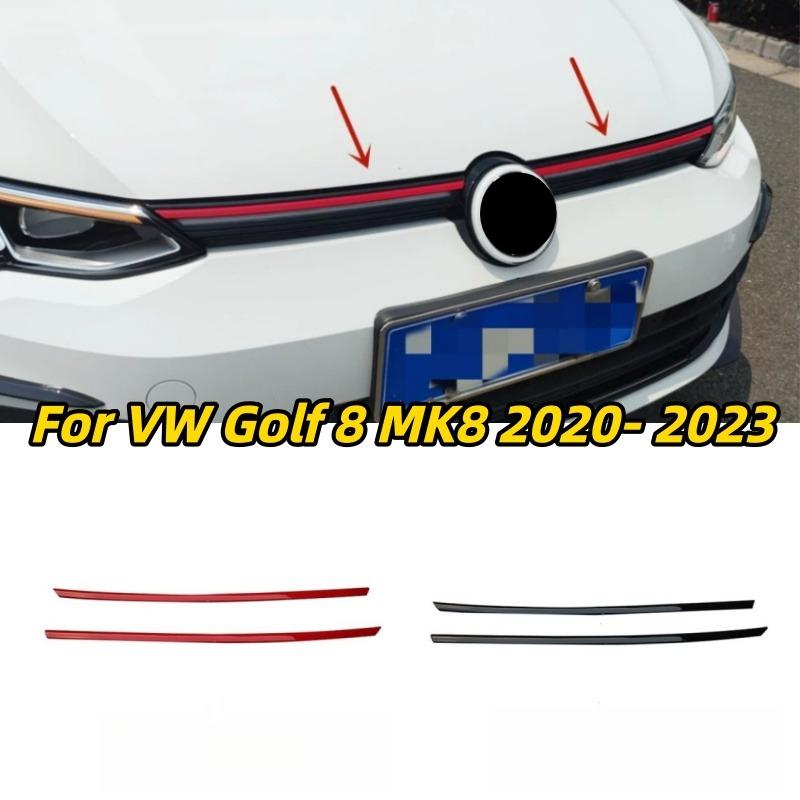 Bande décorative de calandre de pare-chocs avant ABS pour VW Golf 8 MK8 2020 2021 2022 2023